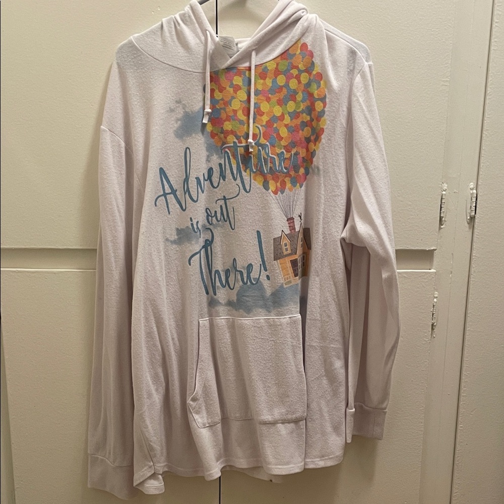 Adventure Graphic White Hoodie